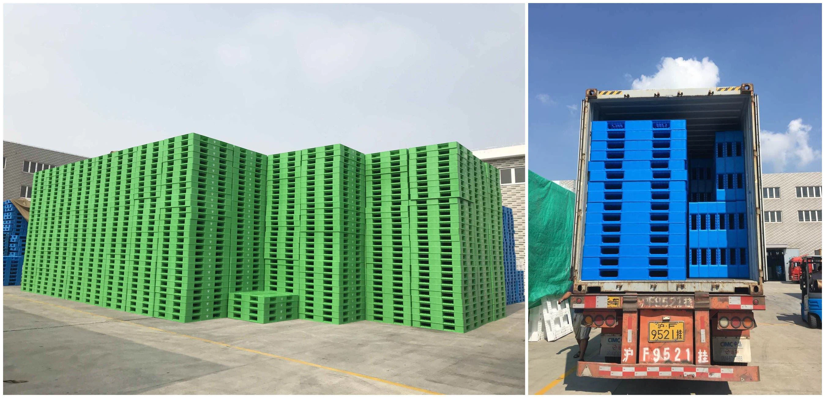 flour factory stacking use plastic pallet