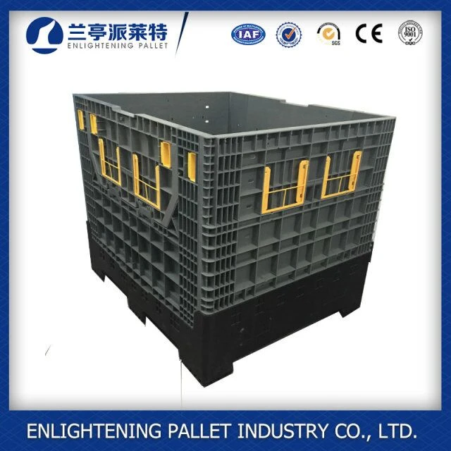 HDPE 4방향 진입형 대형 접이식 플라스틱 팔레트 컨테이너 메가 빈 판매