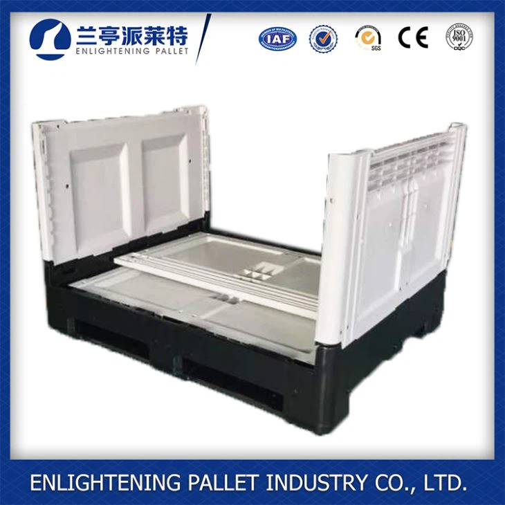 Plastic Folding Pallet Box with Lid