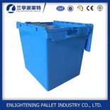 172L PP 뚜껑이있는 중첩 가능한 저장 플라스틱 상자