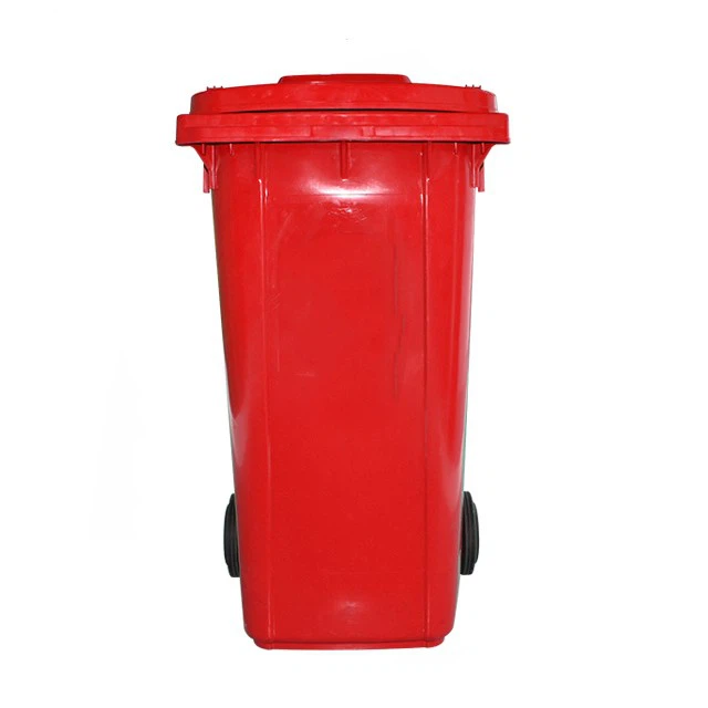 Foot Pedal Blue Public Plastic 100 Liter Trash Can Recycle 100 L With Wheels