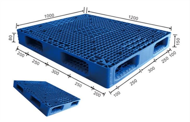 HDPE Plastic Pallet Used For Transport And Storage Textile Yarn